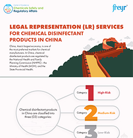 Legal Representation (LR) Services for Chemical Disinfectant Products in China