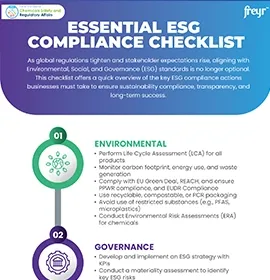 Essential ESG Compliance Checklist